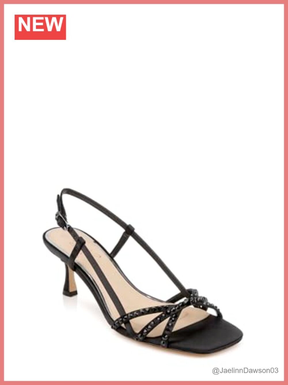 Jewel Badgley Mischka Isabela Women's Heeled Sandals Kitten Heel Slingback